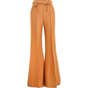 Zimmermann Luminosity Wide Leg Pants (Biscuit) NWT